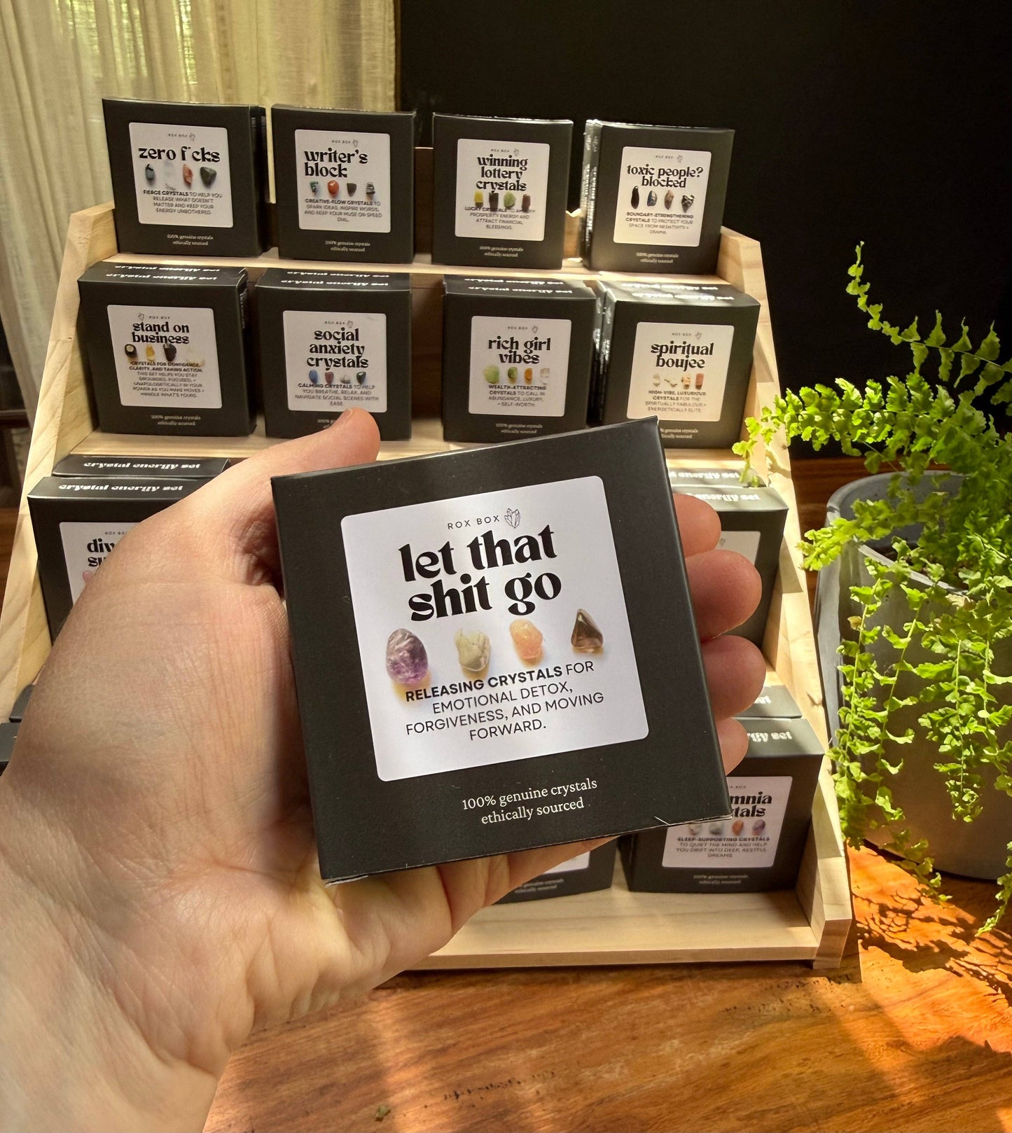 Let that shit go - crystal gift for emotional release | cheeky gift funny sarcastic gift