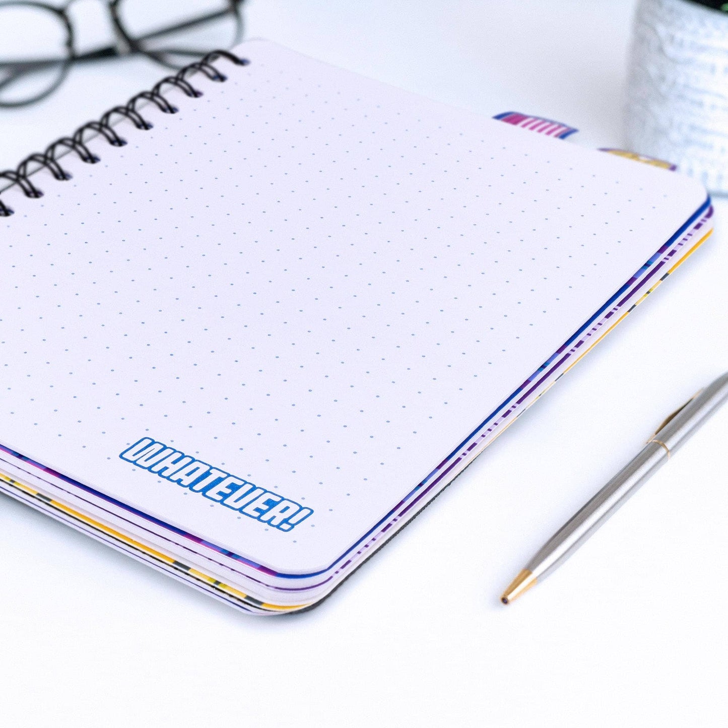 Clueless 4-Tab Spiral Notebook With 160 Dotted Sheets