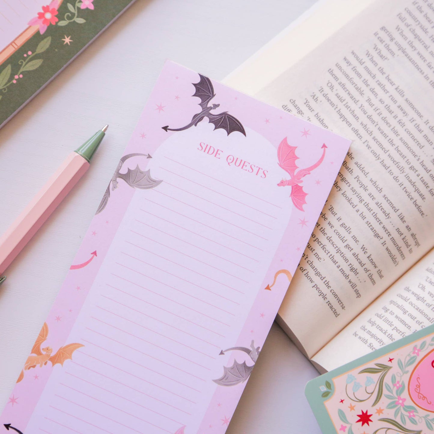 Side Quests List Pad – Fantasy Stationery Gifts