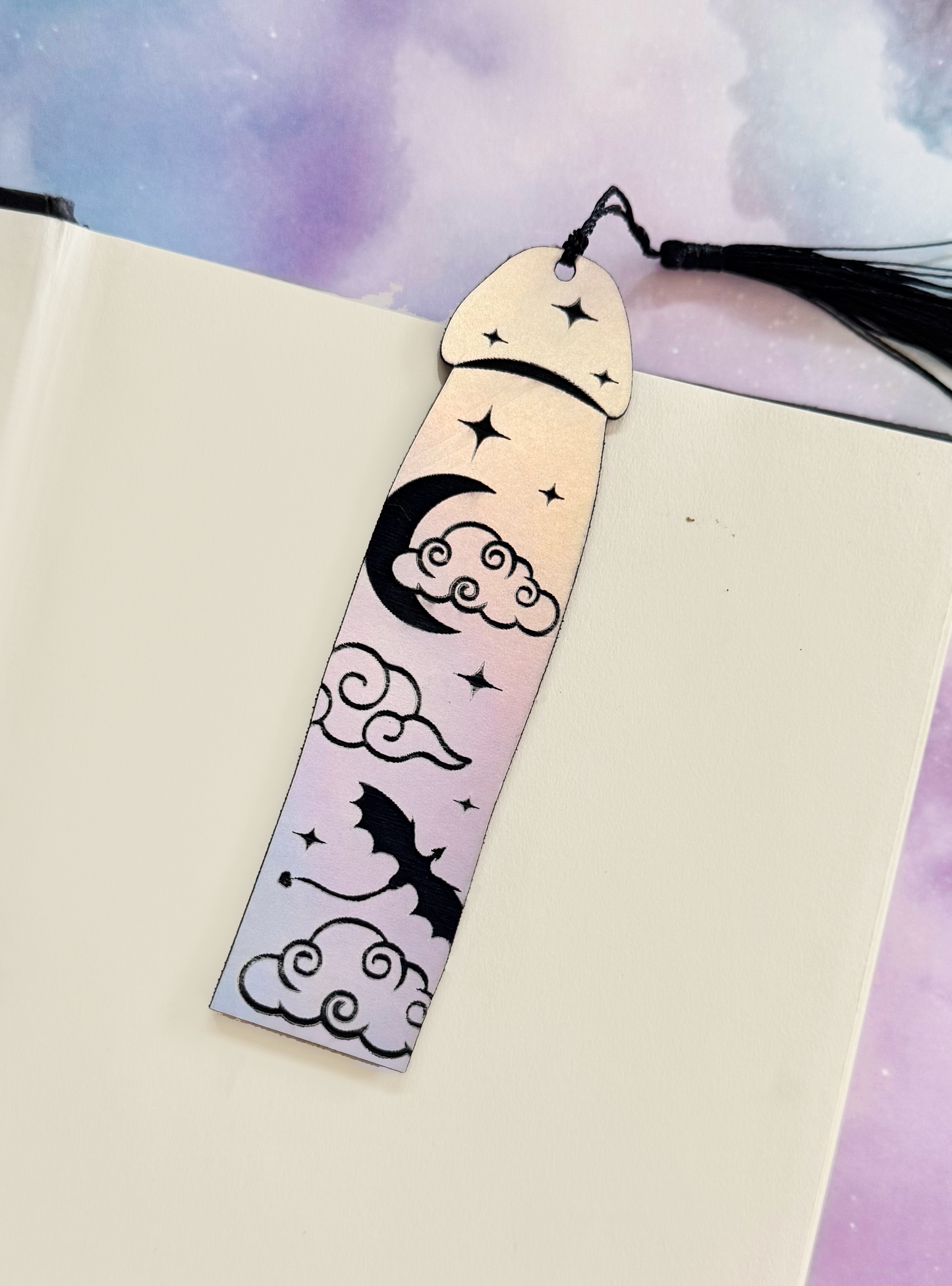 Dragon Rider Cockmark Bookmark: Black