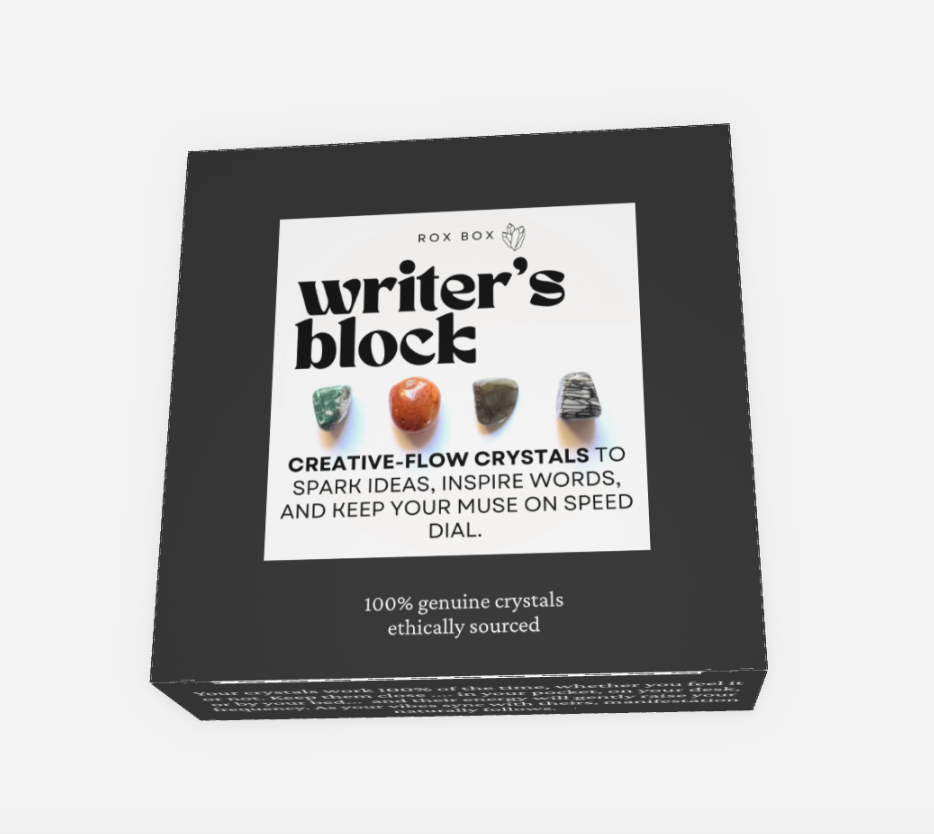 Writer’s block - crystals for creative flow - fun cheeky gift