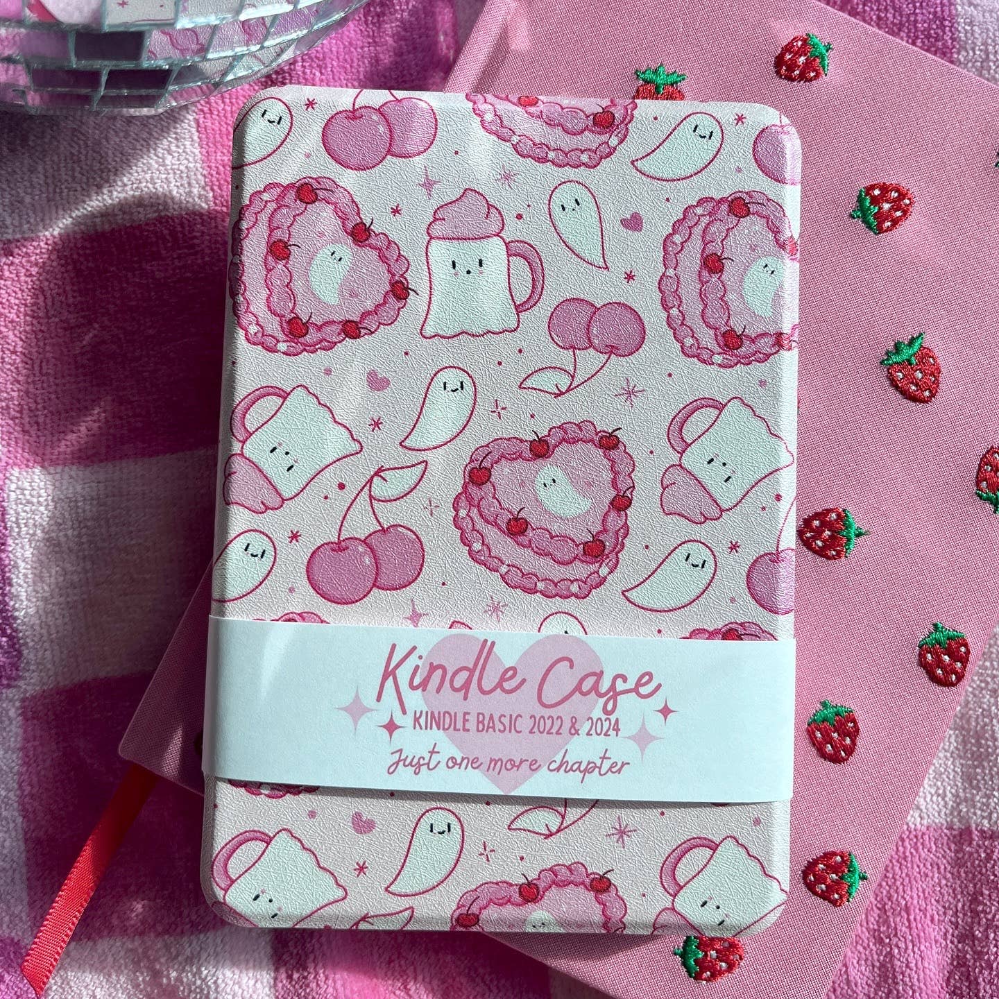 Ghost Cake Kindle Case with clear back 