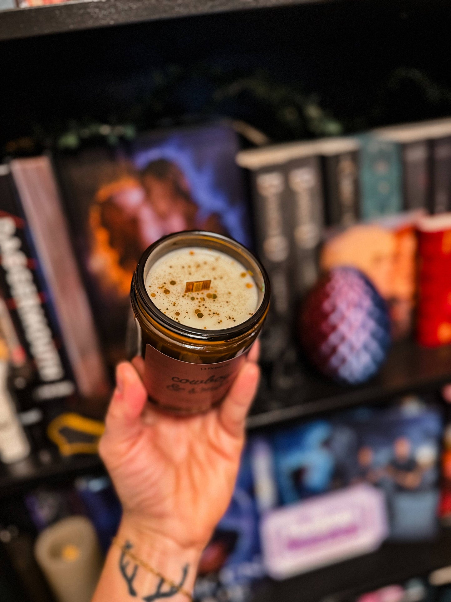 Cowboys & S'mores | Fall themed bookish Candle