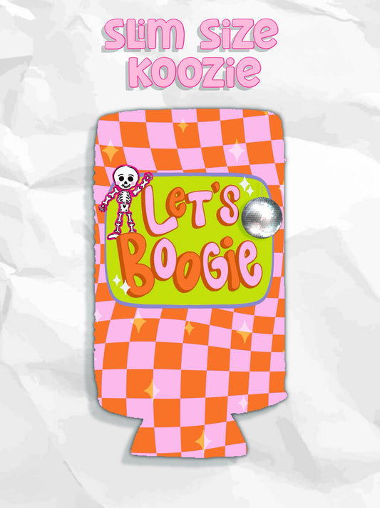 Let’s boogie halloween skeleton koozie