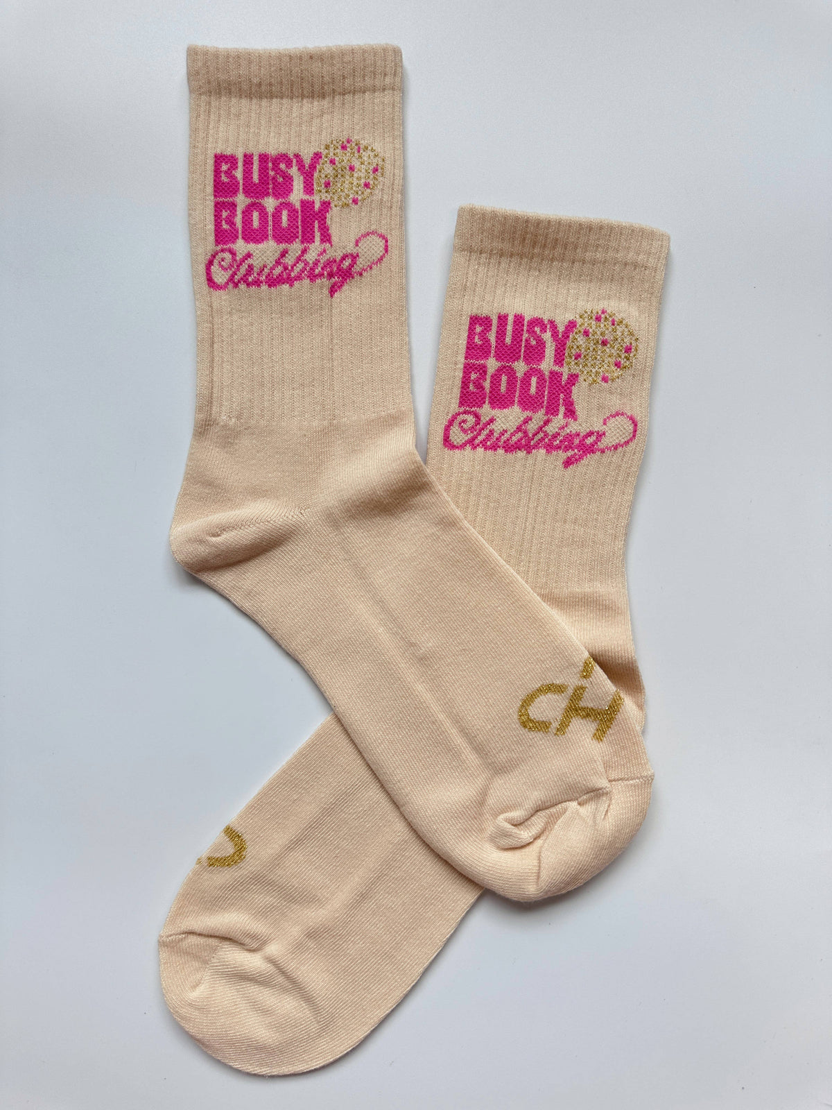 Busy Book Clubbing Cute Reading Disco Ball Socks