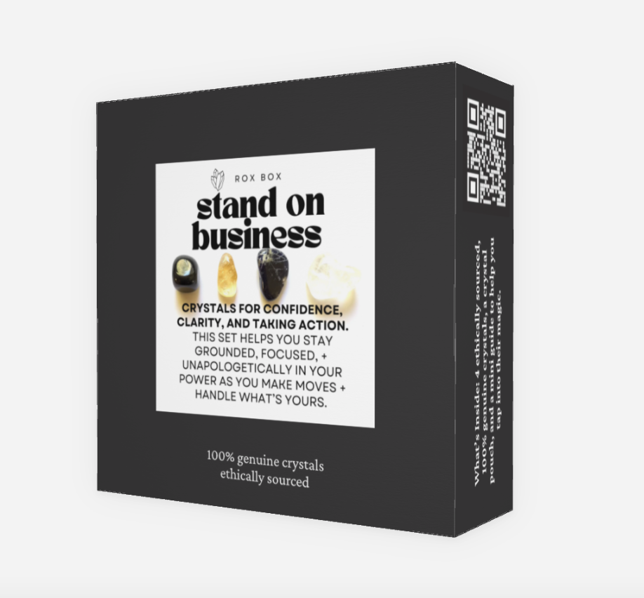 Stand on business - crystal gift for confidence - cheeky gift funny gift