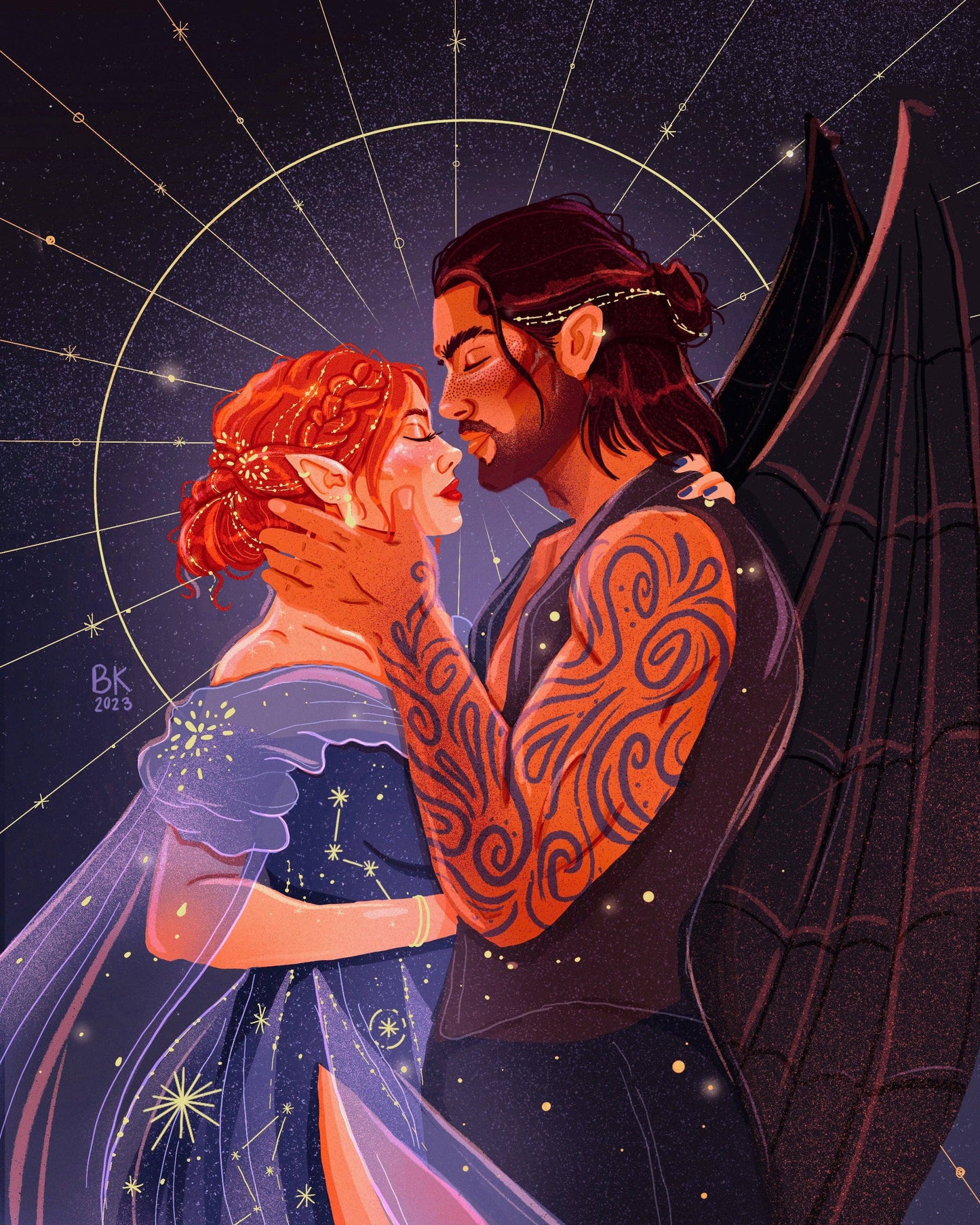 Ember & Steel *Gold Foil Print*