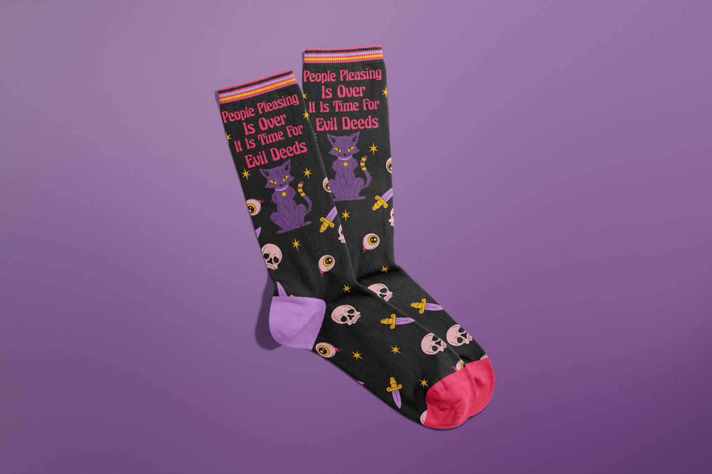 People Pleasing Is Over Socks (funny gifts, boundaries)